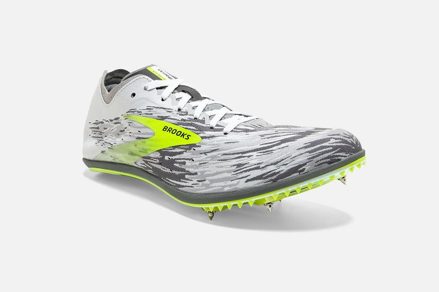 Brooks Παπούτσια Στίβου Spikes Wire v6 Ανδρικα Ασπρα GR627830